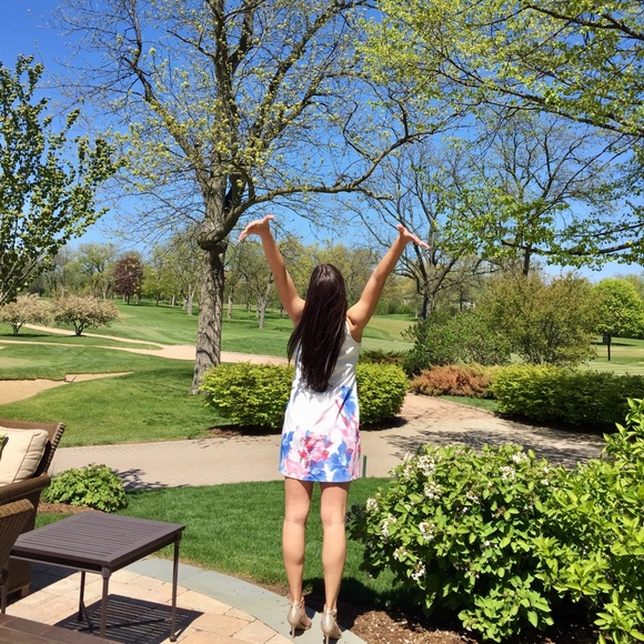 Vince Camuto white floral dress - Picture 3 of 3